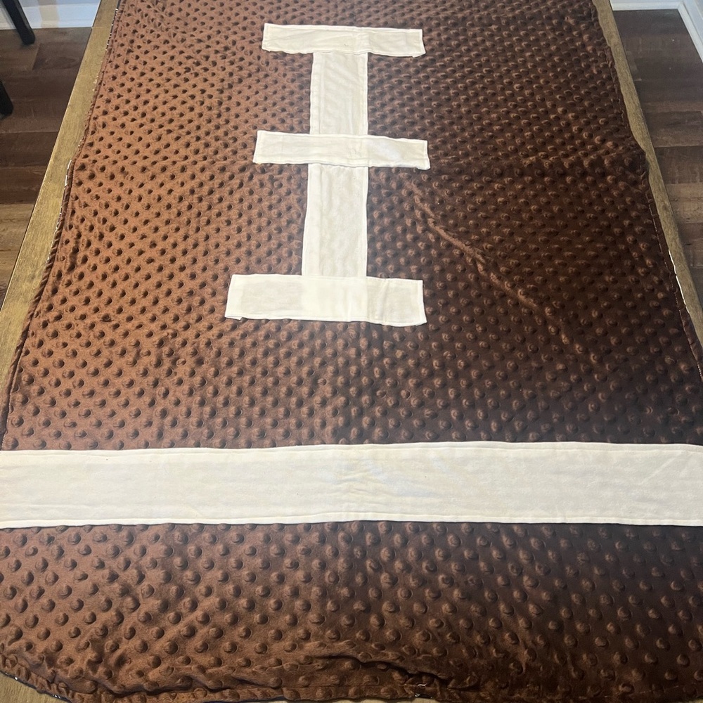 Handmade Football-Themed baby blanket Dallas Cowboys